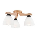 Candelabro montado na superfície ADRIANO 3xE27/60W/230V carvalho