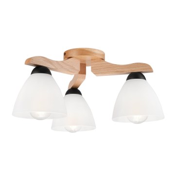 Candelabro montado na superfície ADRIANO 3xE27/60W/230V carvalho