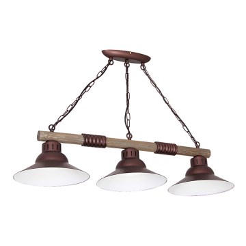 Candelabro na corrente JOSE 3xE27/60W/230V