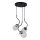 Candelabro NATAN 3xE27/60W/230V preto antigo