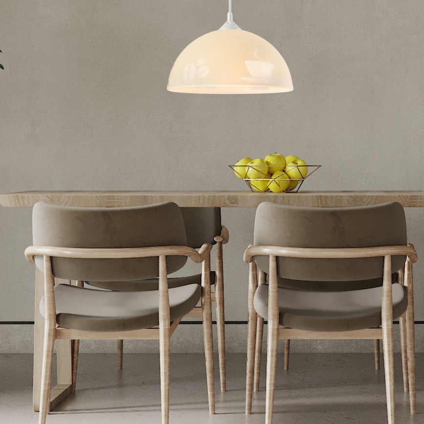 Candelabro num fio 1xE27/60W/230V café
