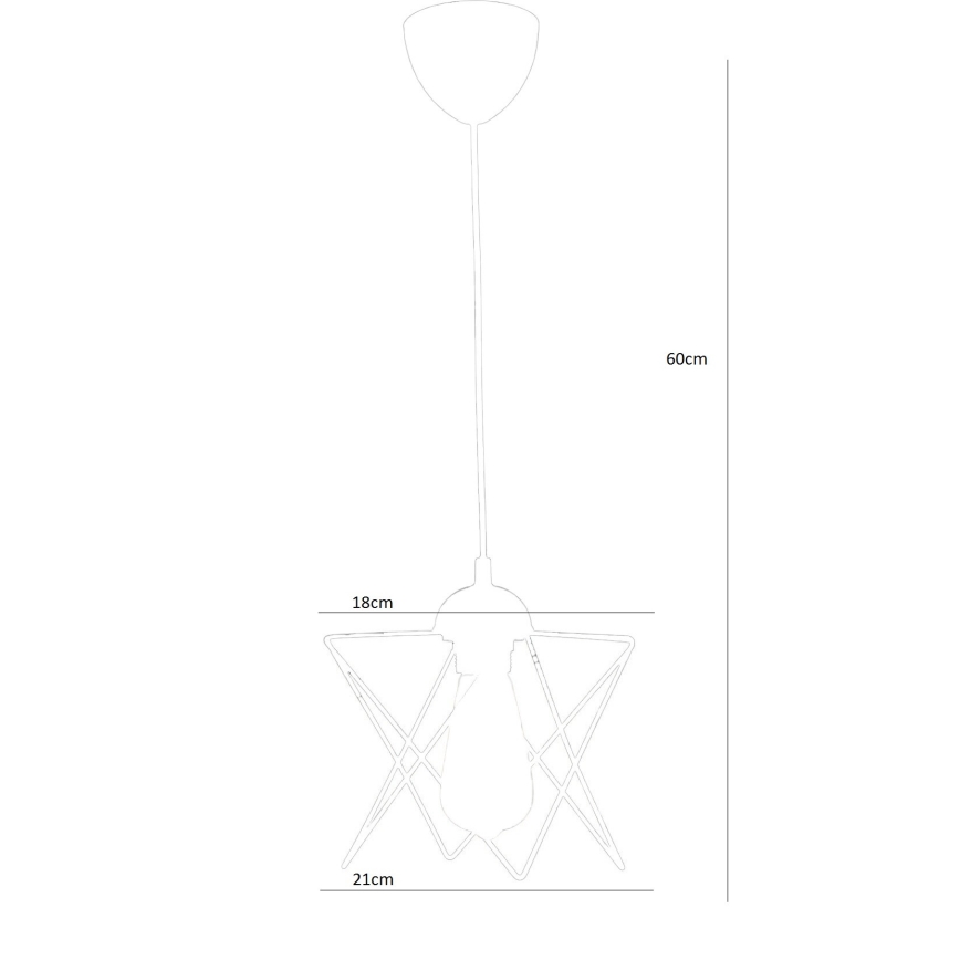 Candelabro num fio 1xE27/60W/230V