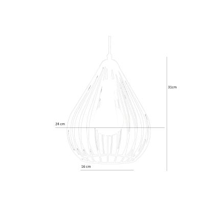 Candelabro num fio 1xE27/60W/230V