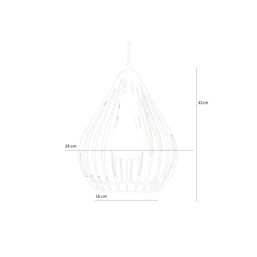 Candelabro num fio 1xE27/60W/230V