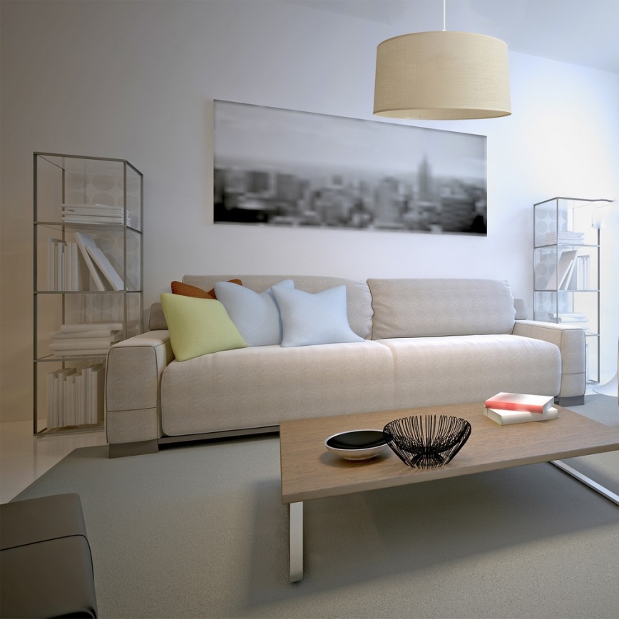 Candelabro num fio ALBA 1xE27/15W/230V d. 40 cm bege