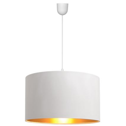 Candelabro num fio ALBA 1xE27/15W/230V d. 45 cm branco/dourado