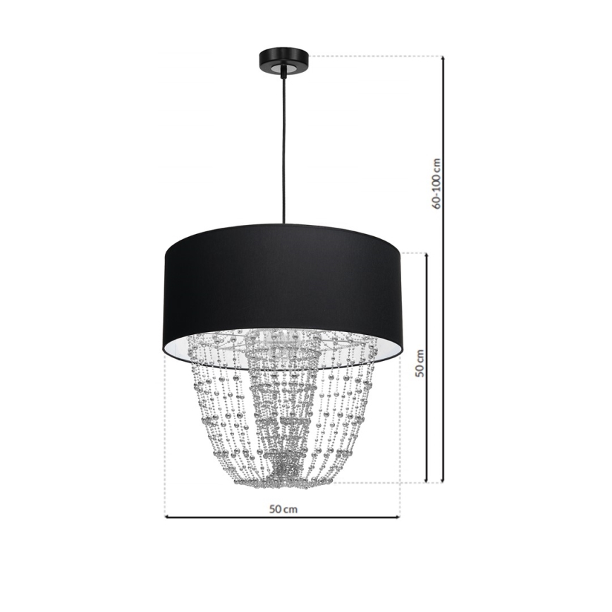 Candelabro num fio ALMERIA 1xE27/60W/230V