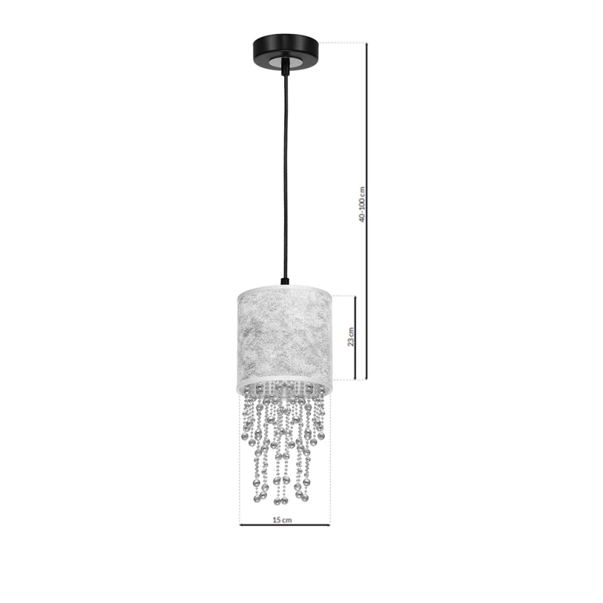 Candelabro num fio ALMERIA 1xE27/60W/230V