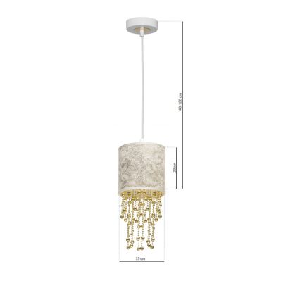 Candelabro num fio ALMERIA 1xE27/60W/230V