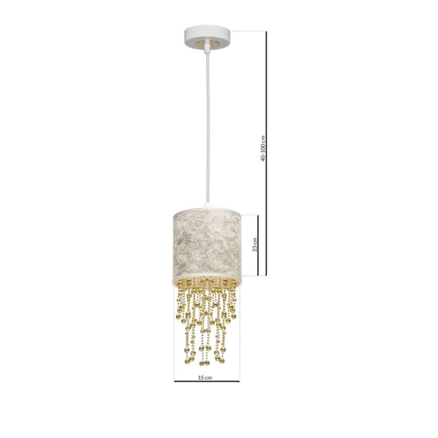Candelabro num fio ALMERIA 1xE27/60W/230V