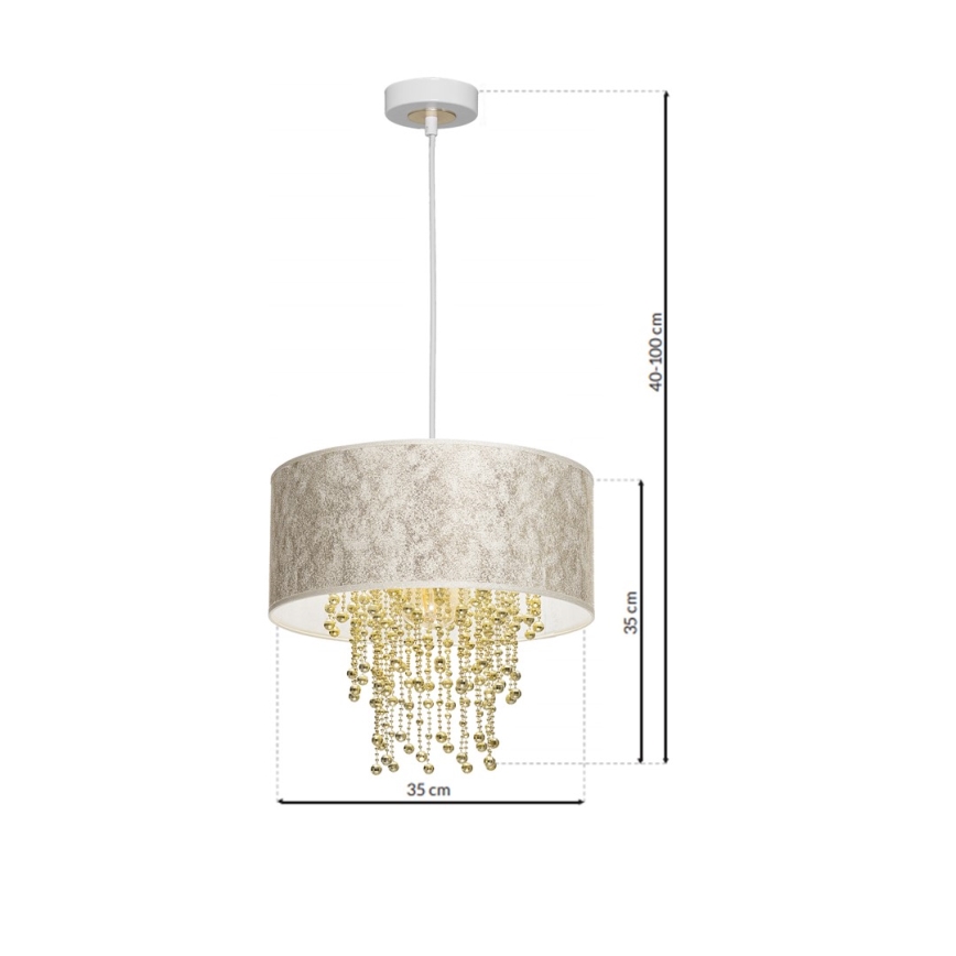 Candelabro num fio ALMERIA 1xE27/60W/230V