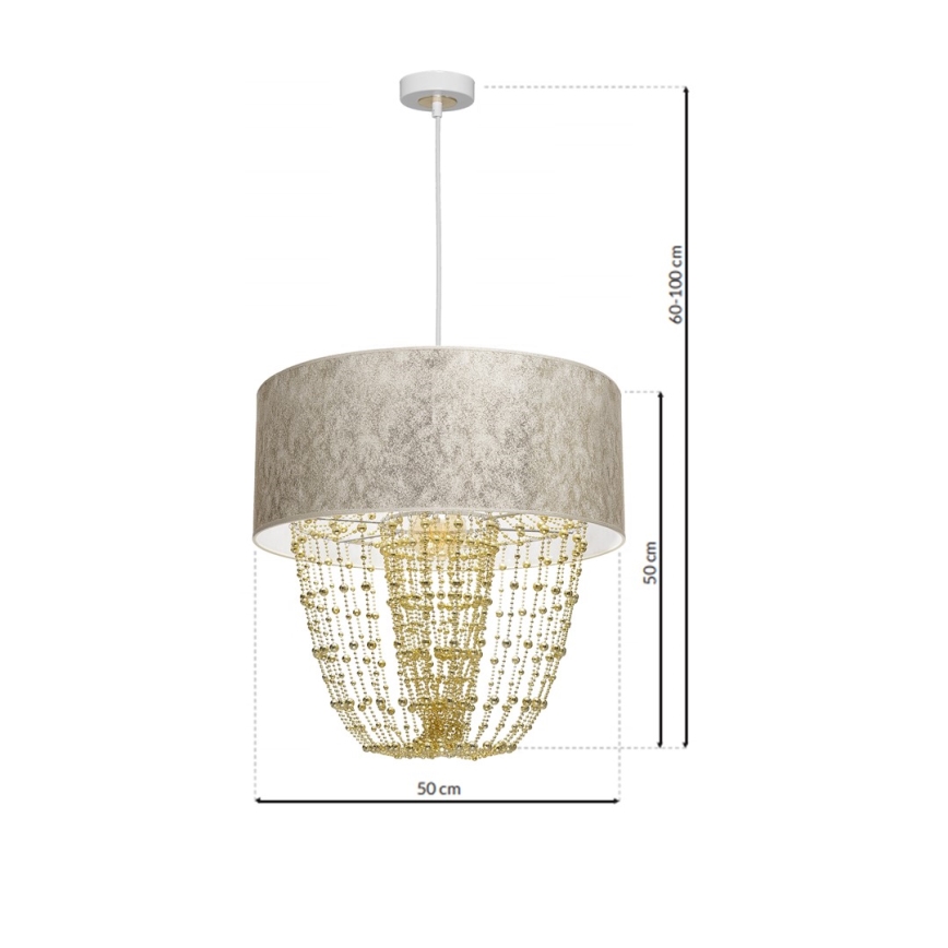 Candelabro num fio ALMERIA 1xE27/60W/230V