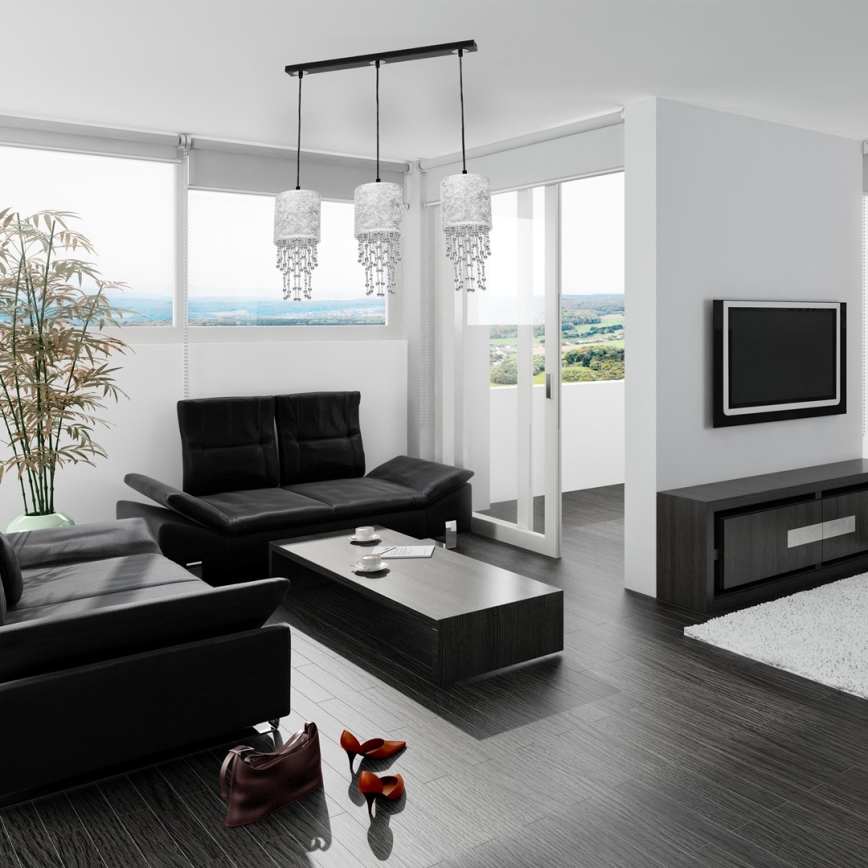 Candelabro num fio ALMERIA 3xE27/60W/230V