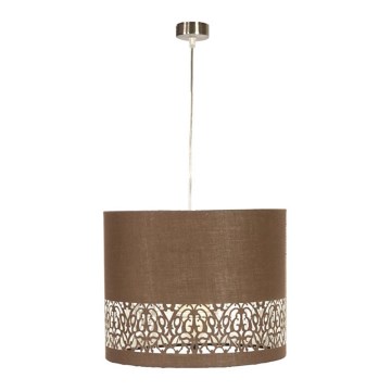 Candelabro num fio ARABESCA 1xE27/60W/230V castanho