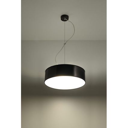 Candelabro num fio ARENA 35 2xE27/60W/230V preto antigo