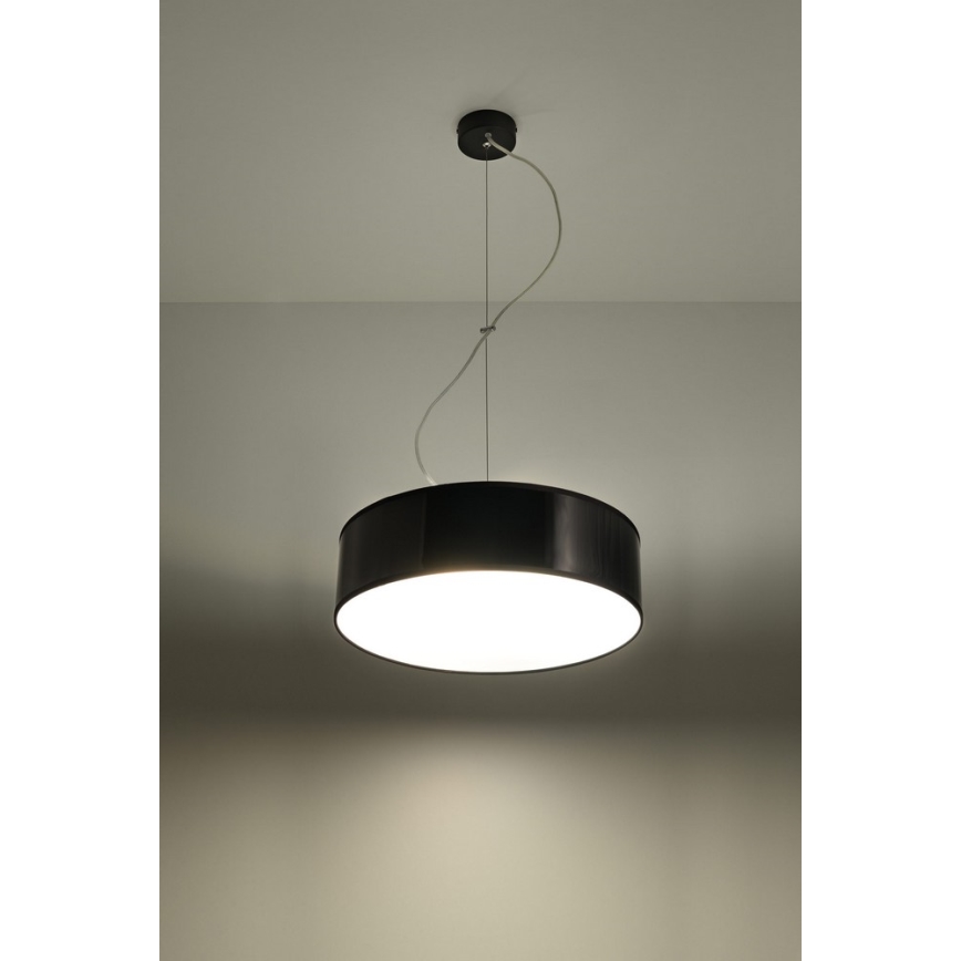 Candelabro num fio ARENA 35 2xE27/60W/230V preto antigo