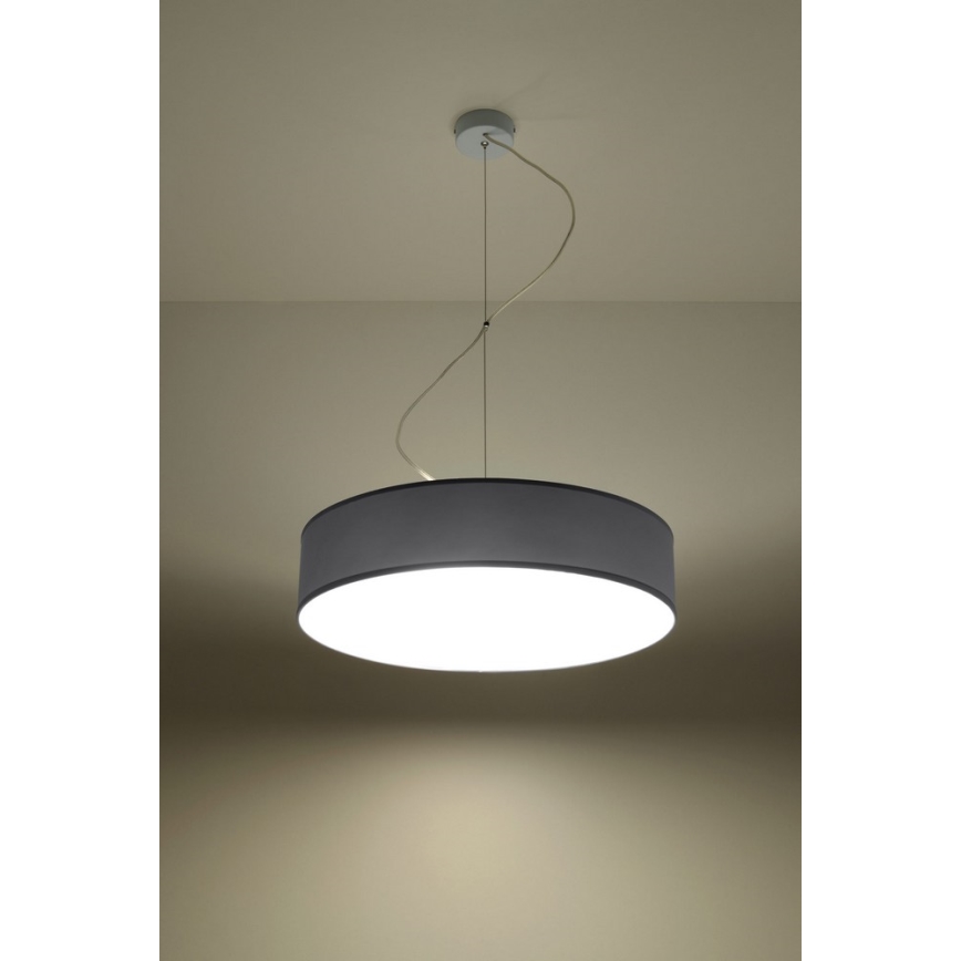Candelabro num fio ARENA 45 3xE27/60W/230V cinzento