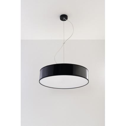 Candelabro num fio ARENA 45 3xE27/60W/230V preto antigo