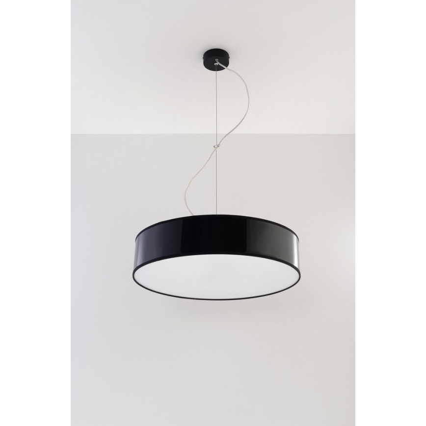 Candelabro num fio ARENA 45 3xE27/60W/230V preto antigo