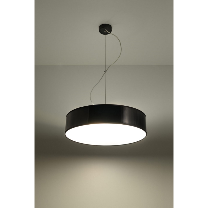 Candelabro num fio ARENA 45 3xE27/60W/230V preto antigo