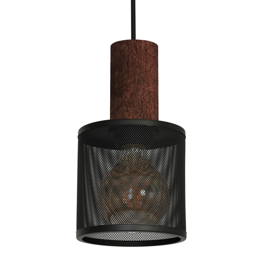 Candelabro num fio ARES BLACK 1xE27/60W/230V