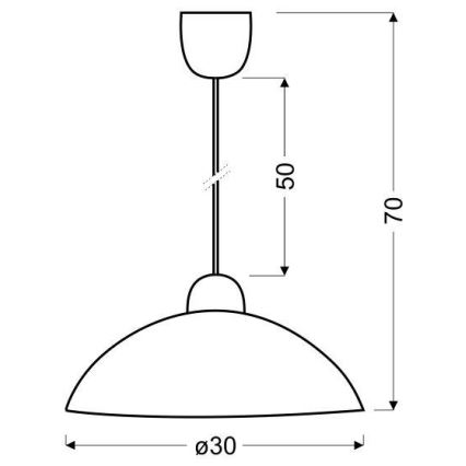 Candelabro num fio BILBAO 1xE27/60W/230V