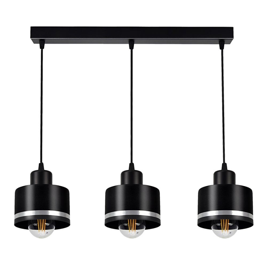 Candelabro num fio BODO SILVER 3xE27/60W/230V