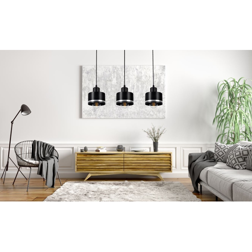 Candelabro num fio BODO SILVER 3xE27/60W/230V