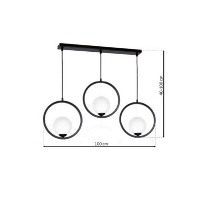 Candelabro num fio BOSTON 3xE14/40W/230V