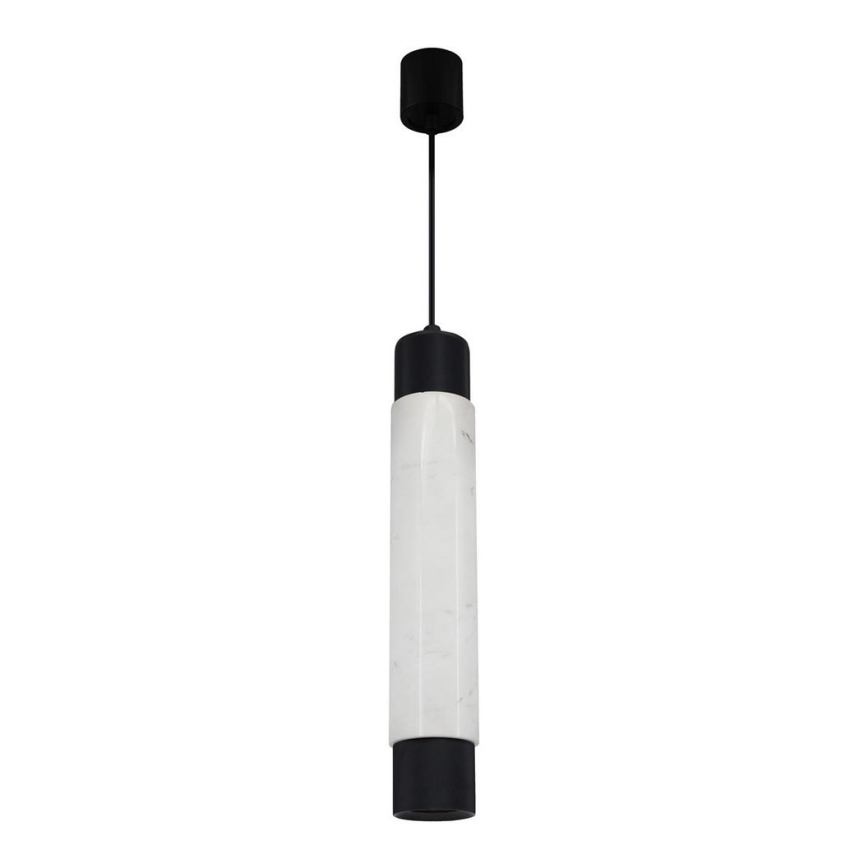Candelabro num fio BRANCO MARBELO/PRETO 1xGU10/8W/230V