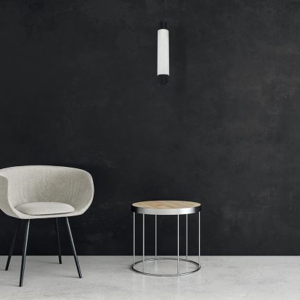 Candelabro num fio BRANCO MARBELO/PRETO 1xGU10/8W/230V