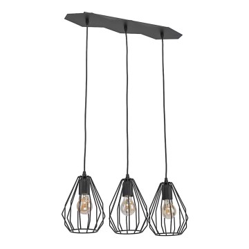 Candelabro num fio BRYLANT BLACK 3xE27/60W/230V
