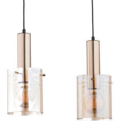 Candelabro num fio CELIA 3xE27/60W/230V dourado