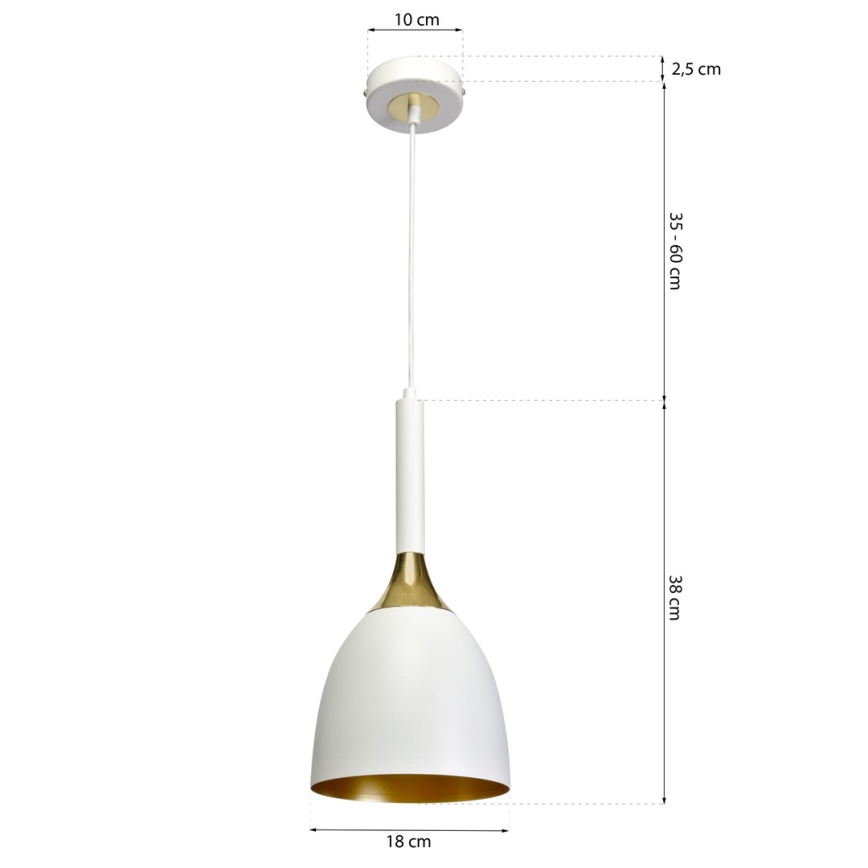 Candelabro num fio CLARK 1xE27/60W/230V