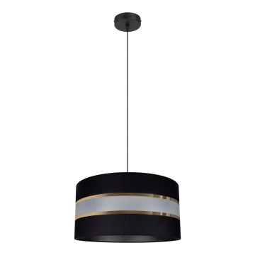 Candelabro num fio CORAL 1xE27/60W/230V preto antigo