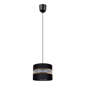 Candelabro num fio CORAL 1xE27/60W/230V preto antigo
