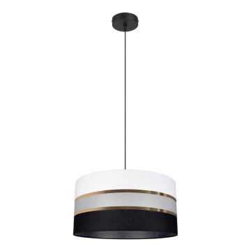 Candelabro num fio CORAL 1xE27/60W/230V preto e branco