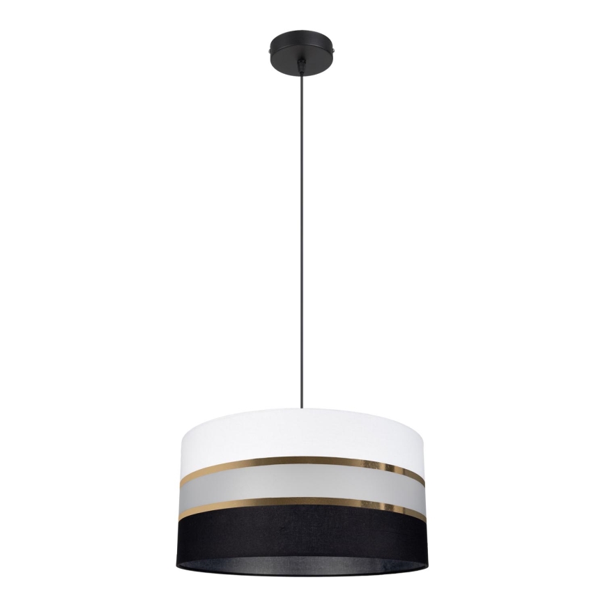 Candelabro num fio CORAL 1xE27/60W/230V preto e branco