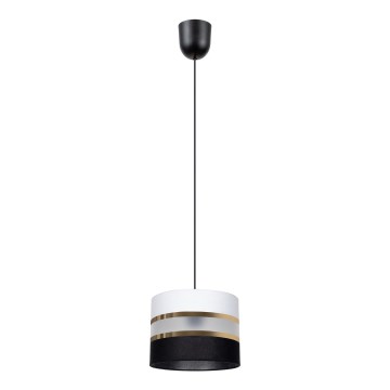 Candelabro num fio CORAL 1xE27/60W/230V preto e branco
