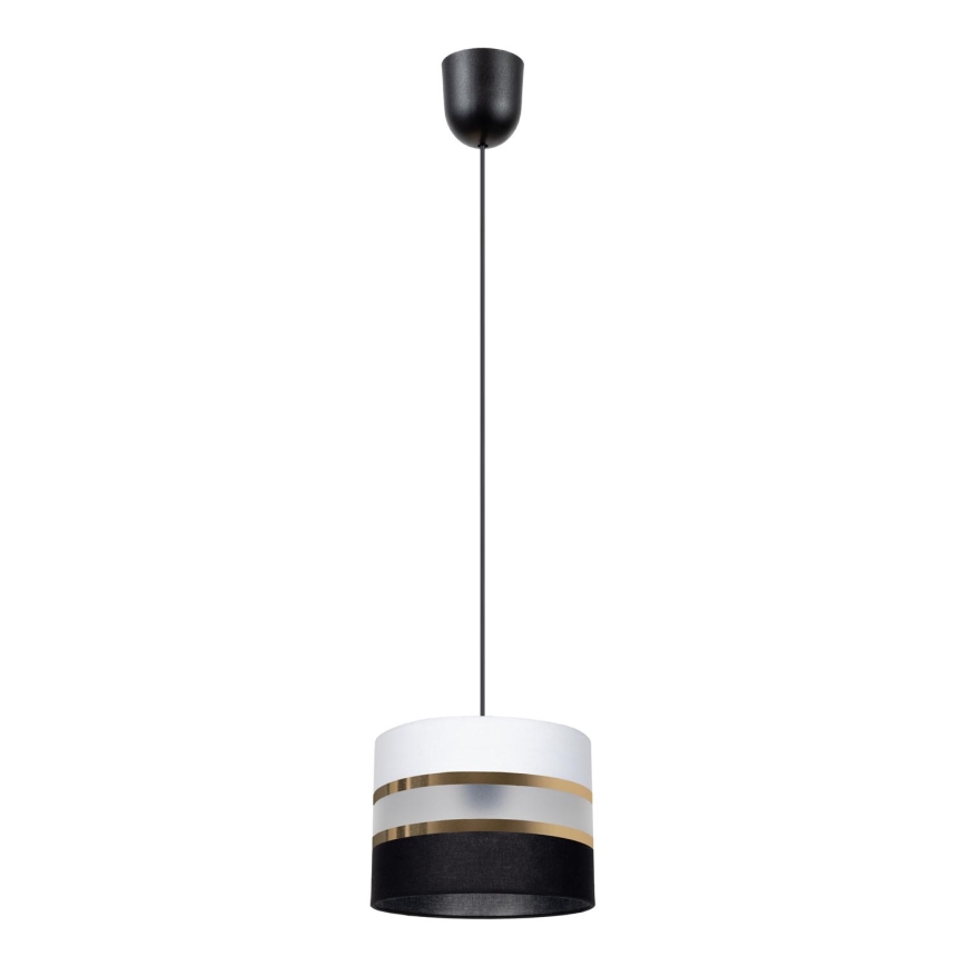 Candelabro num fio CORAL 1xE27/60W/230V preto e branco