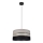 Candelabro num fio CORAL 1xE27/60W/230V preto e cinzento