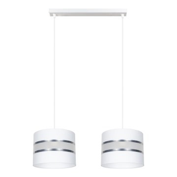 Candelabro num fio CORAL 2xE27/60W/230V branco