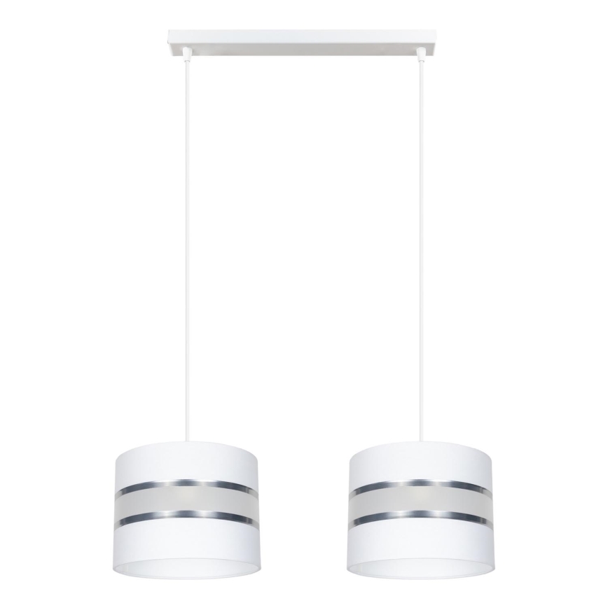 Candelabro num fio CORAL 2xE27/60W/230V branco