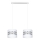 Candelabro num fio CORAL 2xE27/60W/230V branco