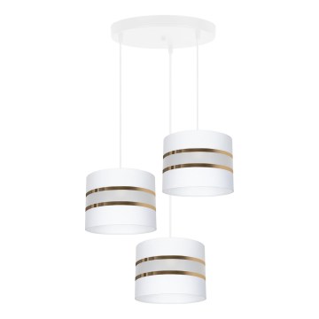 Candelabro num fio CORAL 3xE27/60W/230V branco