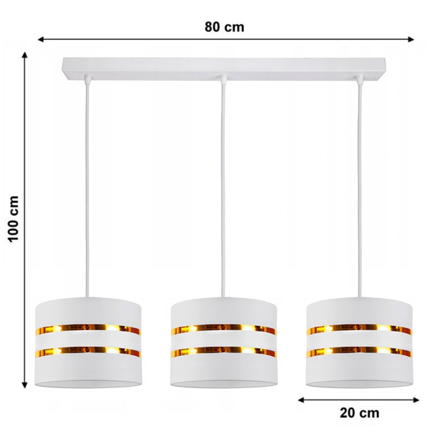 Candelabro num fio CORAL 3xE27/60W/230V