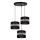 Candelabro num fio CORAL 3xE27/60W/230V preto antigo