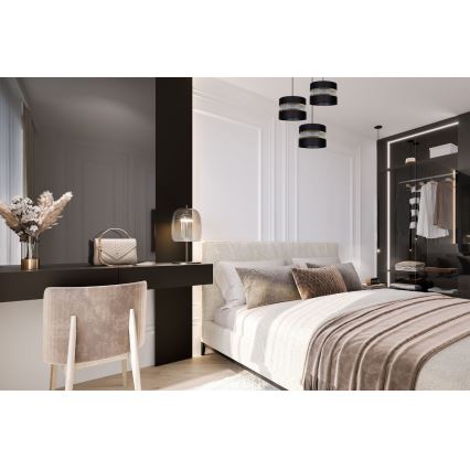 Candelabro num fio CORAL 3xE27/60W/230V preto antigo