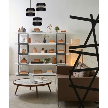 Candelabro num fio CORAL 3xE27/60W/230V preto antigo
