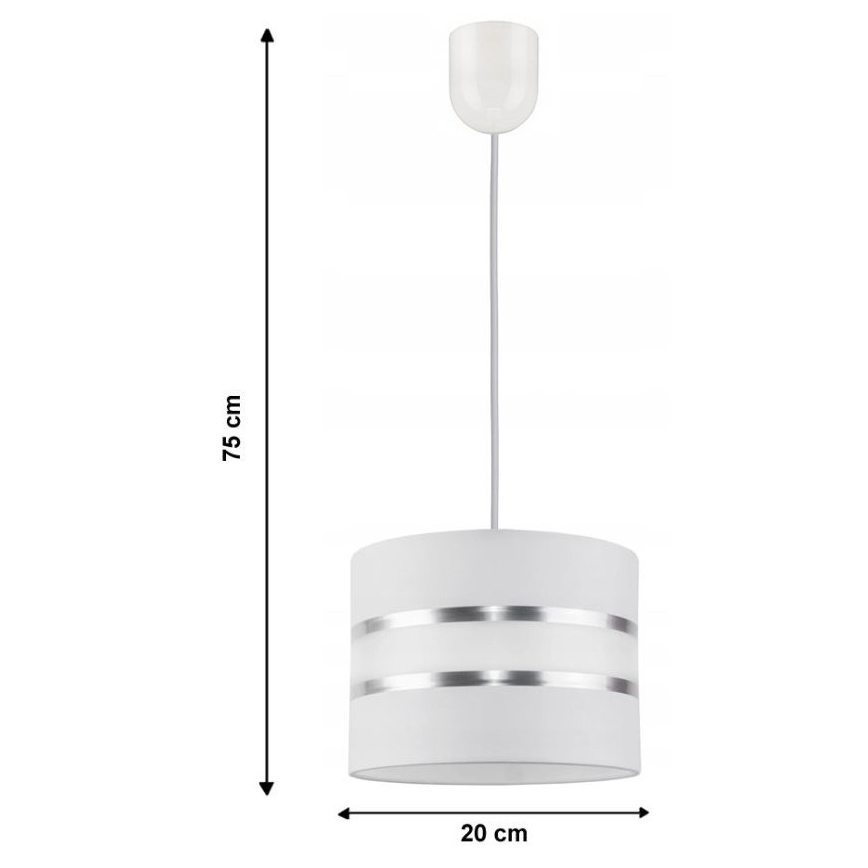 Candelabro num fio CORAL S 1xE27/60W/230V branco